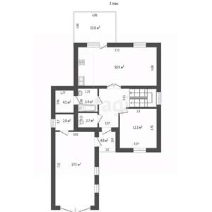 Дом 172м², 2-этажный, участок 5 сот.  