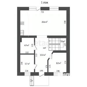 Дача 130м², 2-этажный, участок 5 сот.  