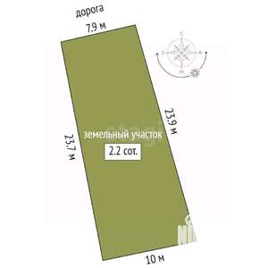 Дом 29м&sup2;, 2-этажный, участок 5 сот.  