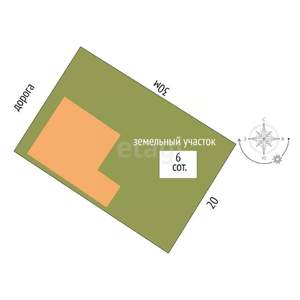 Дом 228м², 2-этажный, участок 6 сот.  