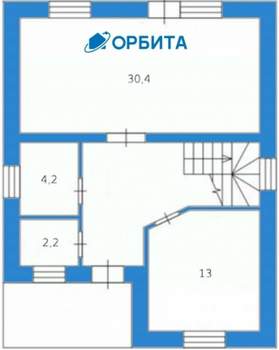 Дом 134м², 2-этажный, участок 7 сот.  