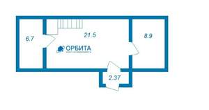 Дом 90м², 2-этажный, участок 0 сот.  