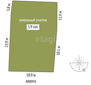 Дача 20м², 2-этажный, участок 6 сот.  