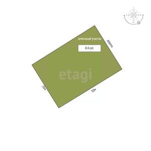 Дом 276м&sup2;, 1-этажный, участок 8 сот.  