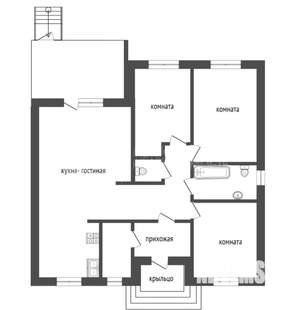 Коттедж 130м², 1-этажный, участок 5 сот.  