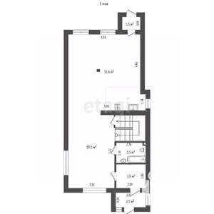 Дом 193м², 3-этажный, участок 3 сот.  