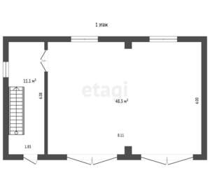 Дом 118м², 3-этажный, участок 6 сот.  
