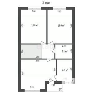 Дом 150м&sup2;, 2-этажный, участок 5 сот.  