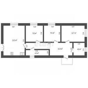 Дом 85м², 1-этажный, участок 5 сот.  