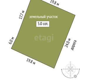 Дача 60м², 2-этажный, участок 5 сот.  