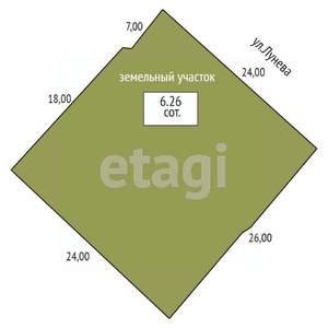 Дом 63м&sup2;, 2-этажный, участок 3 сот.  