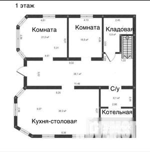 Коттедж 260м², 2-этажный, участок 7 сот.  