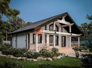 Дом 83м&sup2;, 2-этажный, участок 1 сот.  