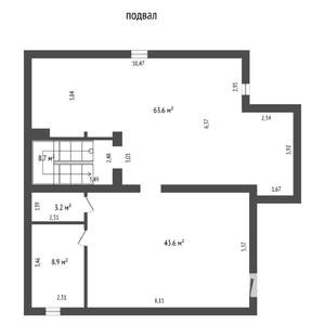 Коттедж 392м², 3-этажный, участок 7 сот.  