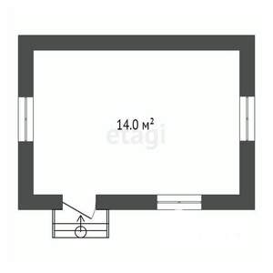 Дом 14м², 1-этажный, участок 4 сот.  