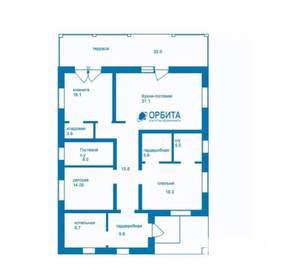 Дом 193м&sup2;, 2-этажный, участок 9 сот.  