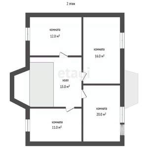 Дом 160м&sup2;, 2-этажный, участок 8 сот.  