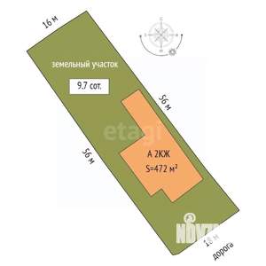 Дом 472м&sup2;, 2-этажный, участок 10 сот.  