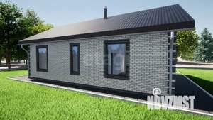 Дом 77м&sup2;, 1-этажный, участок 4 сот.  