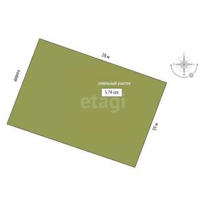 Дом 70м&sup2;, 2-этажный, участок 8 сот.  