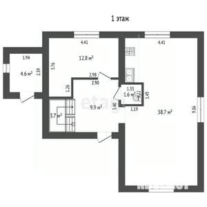 Дом 134м&sup2;, 2-этажный, участок 11 сот.  