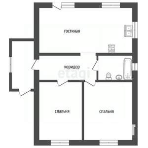 Дом 70м&sup2;, 1-этажный, участок 4 сот.  