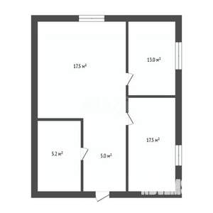 Дом 60м&sup2;, 1-этажный, участок 5 сот.  