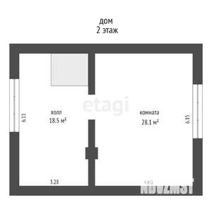 Дом 111м², 2-этажный, участок 17 сот.  