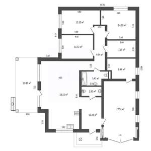 Дом 148м², 1-этажный, участок 8 сот.  