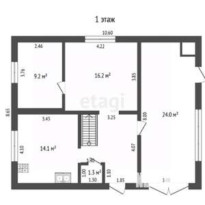 Дом 143м&sup2;, 2-этажный, участок 5 сот.  
