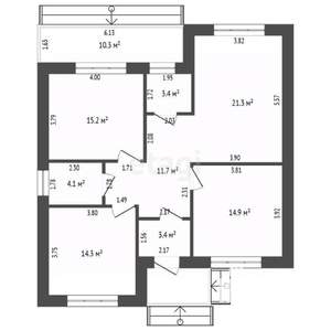 Дом 85м&sup2;, 1-этажный, участок 6 сот.  