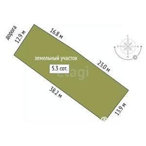 Дом 25м&sup2;, 1-этажный, участок 6 сот.  