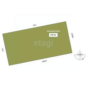 Дом 51м², 1-этажный, участок 8 сот.  