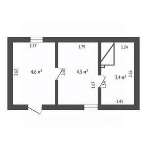Дом 55м², 2-этажный, участок 9 сот.  