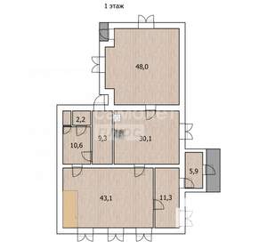 Коттедж 600м², 2-этажный, участок 17 сот.  