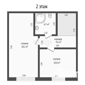 Таунхаус 90м², 3-этажный, участок 1 сот.  