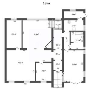 Дом 1571м², 3-этажный, участок 16 сот.  