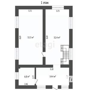 Дом 164м&sup2;, 2-этажный, участок 5 сот.  