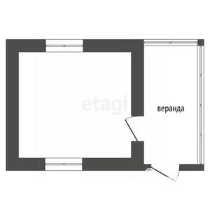 Дача 30м², 1-этажный, участок 6 сот.  