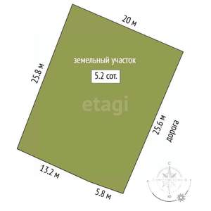 Дом 40м², 1-этажный, участок 5 сот.  