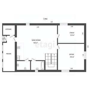 Дом 100м², 1-этажный, участок 7 сот.  