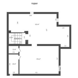 Коттедж 397м², 3-этажный, участок 7 сот.  