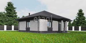 Дом 69м&sup2;, 1-этажный, участок 6 сот.  