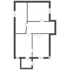 Дом 82м&sup2;, 1-этажный, участок 10 сот.  