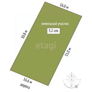 Дача 40м², 1-этажный, участок 5 сот.  