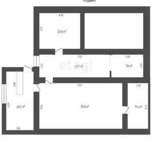 Дом 244м², 2-этажный, участок 8 сот.  