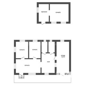 Коттедж 95м&sup2;, 1-этажный, участок 4 сот.  