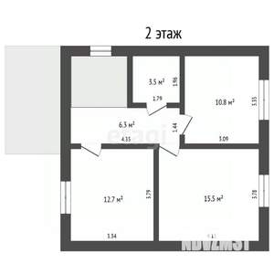 Дом 109м&sup2;, 2-этажный, участок 5 сот.  
