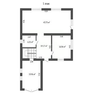 Дом 150м², 2-этажный, участок 8 сот.  