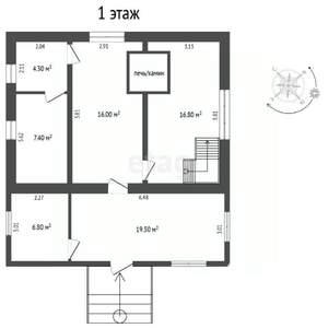 Дом 71м&sup2;, 2-этажный, участок 8 сот.  